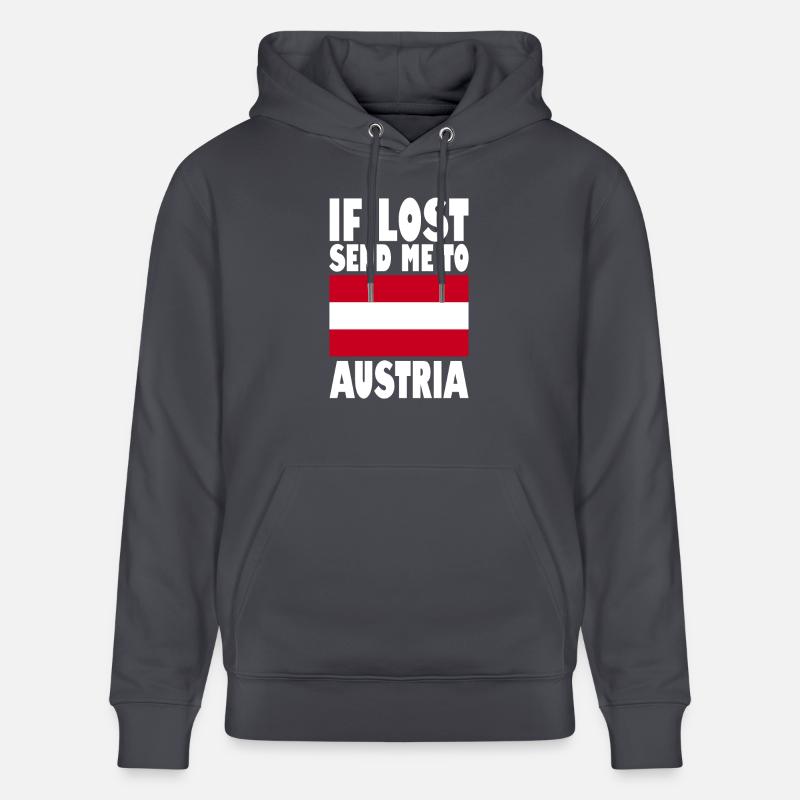 Slogan du drapeau de l’Autriche - Sweat à capuche bio CRUISER Stanley/Stella Unisexe - bleu indigo