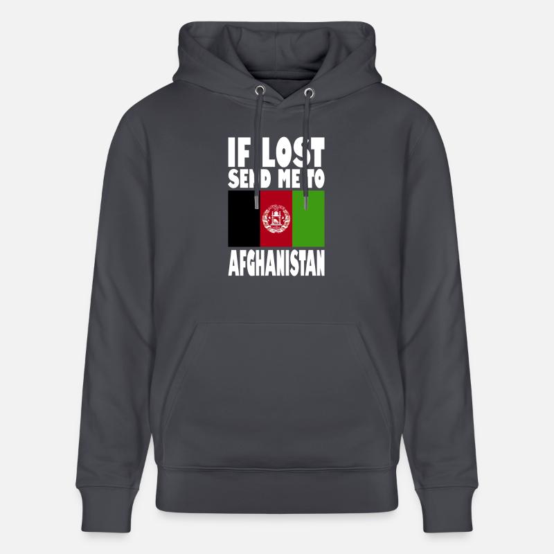 Slogan du drapeau afghan - Sweat à capuche bio CRUISER Stanley/Stella Unisexe - bleu indigo