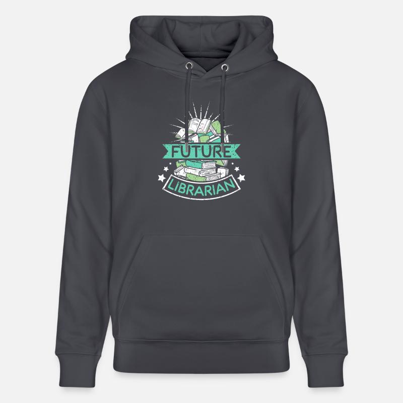Futur librarian - Stanley/Stella Unisex Bio-Hoodie CRUISER  - Indigoblau