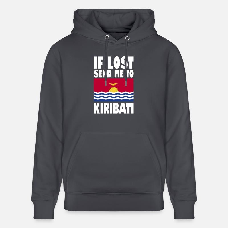 Drapeau de Kiribati - Sweat à capuche bio CRUISER Stanley/Stella Unisexe - bleu indigo