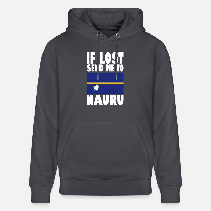 Drapeau de Nauru - Sweat à capuche bio CRUISER Stanley/Stella Unisexe - bleu indigo