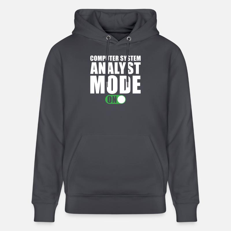 Computer System Analyst Geschenk - Stanley/Stella Unisex Bio-Hoodie CRUISER  - Indigoblau