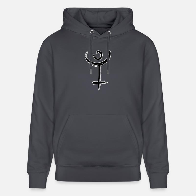 Pluto Astrologie Symbol - Stanley/Stella Unisex Bio-Hoodie CRUISER - Indigoblau