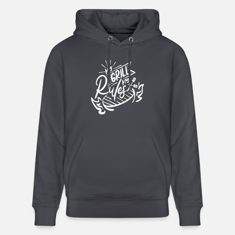 Mon Grill, mes Règles - Sweat à capuche bio CRUISER Stanley/Stella Unisexe - bleu indigo