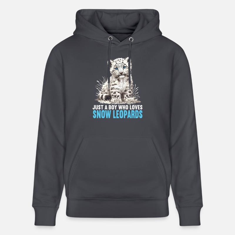 Léopard des neiges Schneeleoparden Schneeleopard - Sweat à capuche bio CRUISER Stanley/Stella Unisexe - bleu indigo