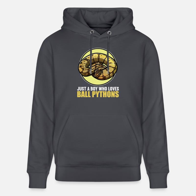Ball Python Königspythons Königspython - Stanley/Stella Unisex Bio-Hoodie CRUISER  - Indigoblau