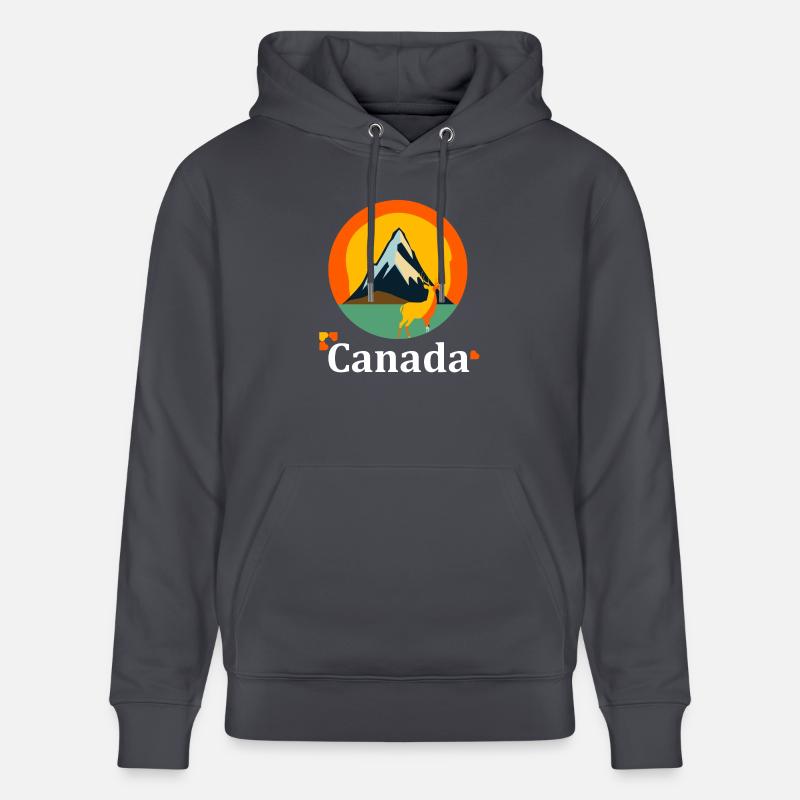 J’aime le Canada - Sweat à capuche bio CRUISER Stanley/Stella Unisexe - bleu indigo