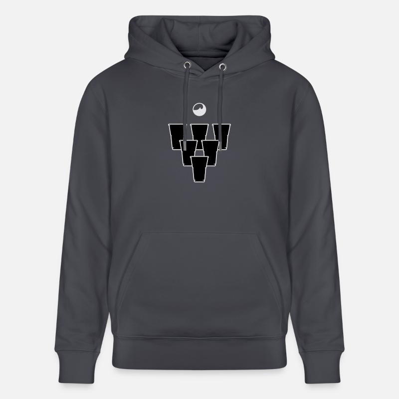 Pyramide de Beerpong - Sweat à capuche bio CRUISER Stanley/Stella Unisexe - bleu indigo