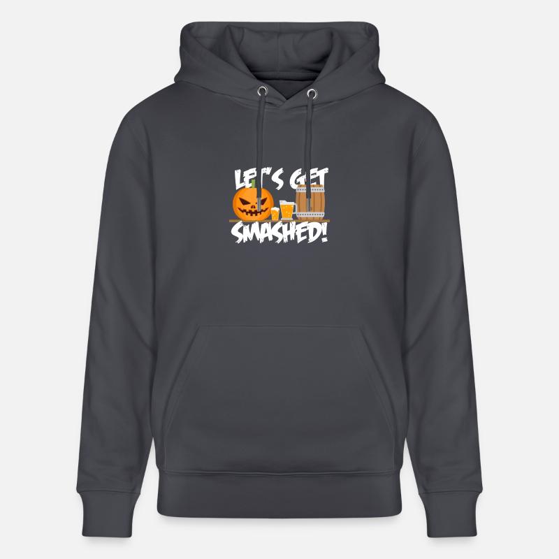 Pumpkin - Let's get smashed! - Stanley/Stella Unisex Bio-Hoodie CRUISER - Indigoblau