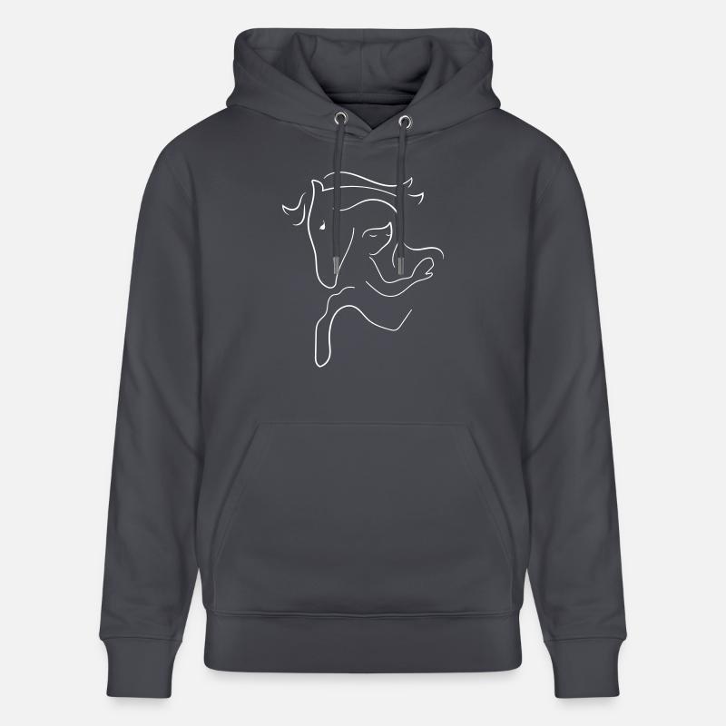 Cheval et Cavalier - Sweat à capuche bio CRUISER Stanley/Stella Unisexe - bleu indigo