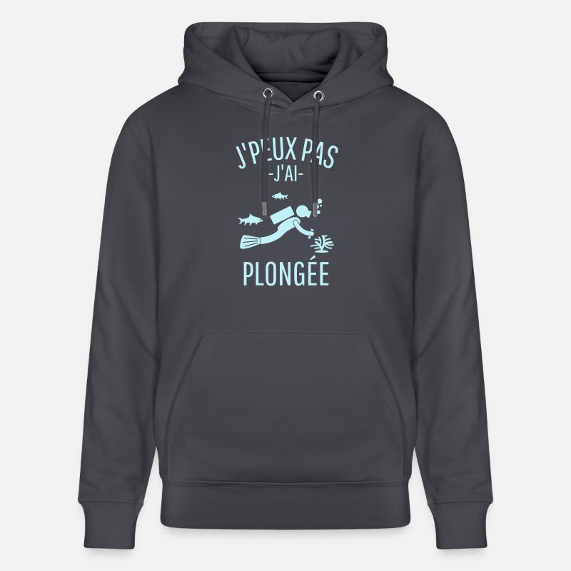 Humour plongée Plongeur - Sweat à capuche bio CRUISER Stanley/Stella Unisexe - bleu indigo