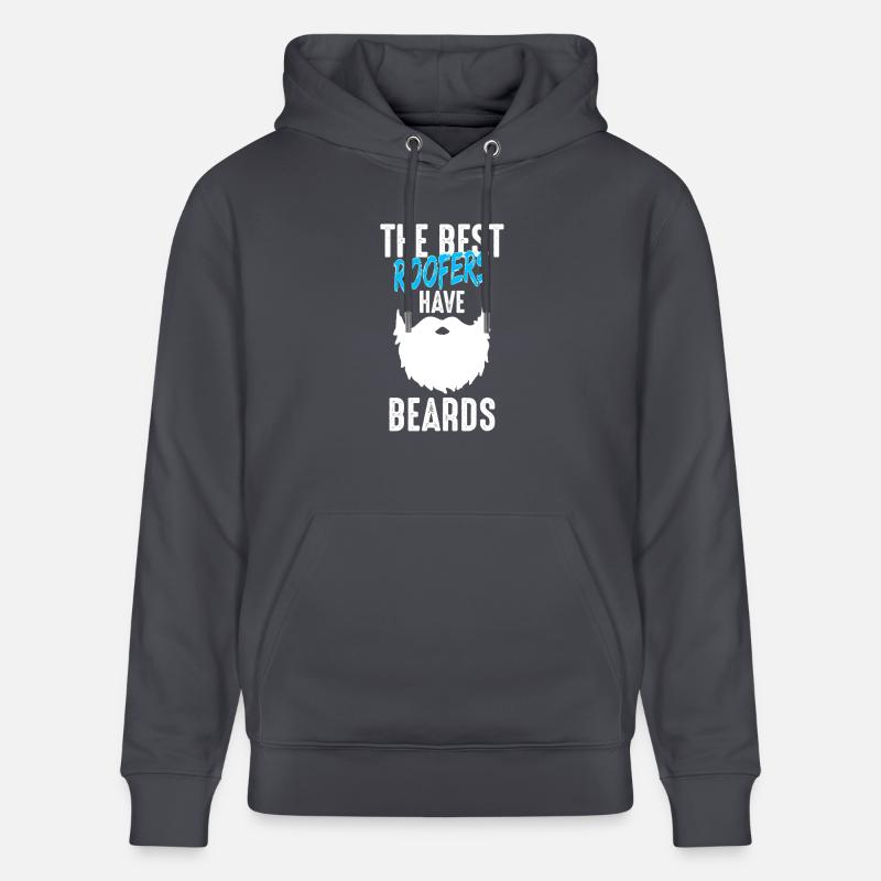 Dachdeckermeister Dachdecker Bart Geschenk - Stanley/Stella Unisex Bio-Hoodie CRUISER  - Indigoblau