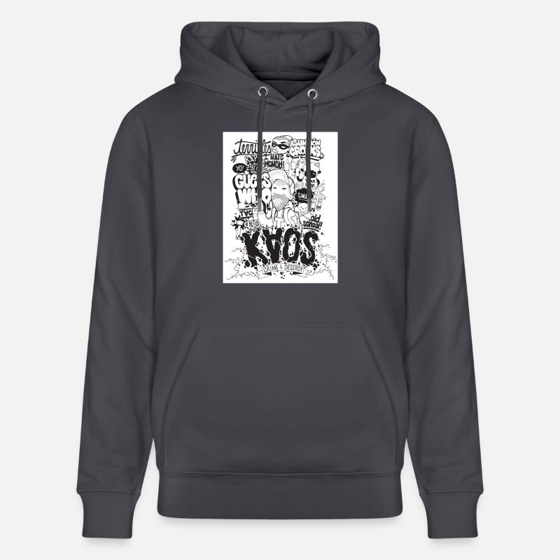 ChaosArtz - Sweat à capuche bio CRUISER Stanley/Stella Unisexe - bleu indigo