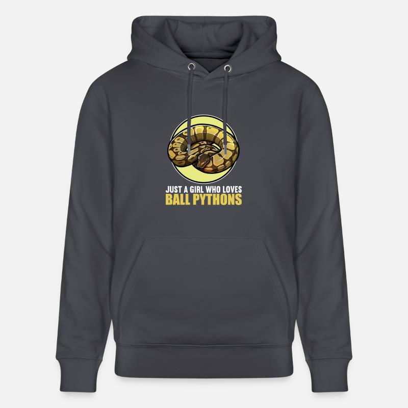 Ball Python Königspythons Königspython - Stanley/Stella Unisex Bio-Hoodie CRUISER  - Indigoblau
