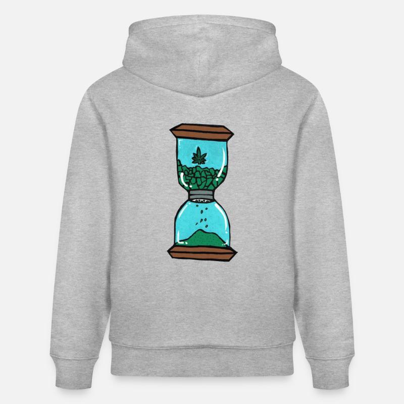 beuh 1 Minute - Stanley/Stella Unisex Bio-Hoodie CRUISER  - Grau meliert