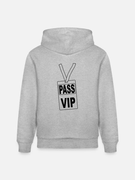 pass_vip_pv1 - Stanley/Stella CRUISER Unisex Organic Hoodie - heather grey