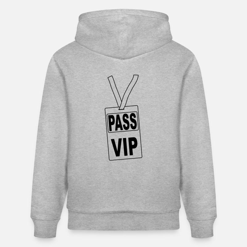 pass_vip_pv1 - Sweat à capuche bio CRUISER Stanley/Stella Unisexe - gris chiné