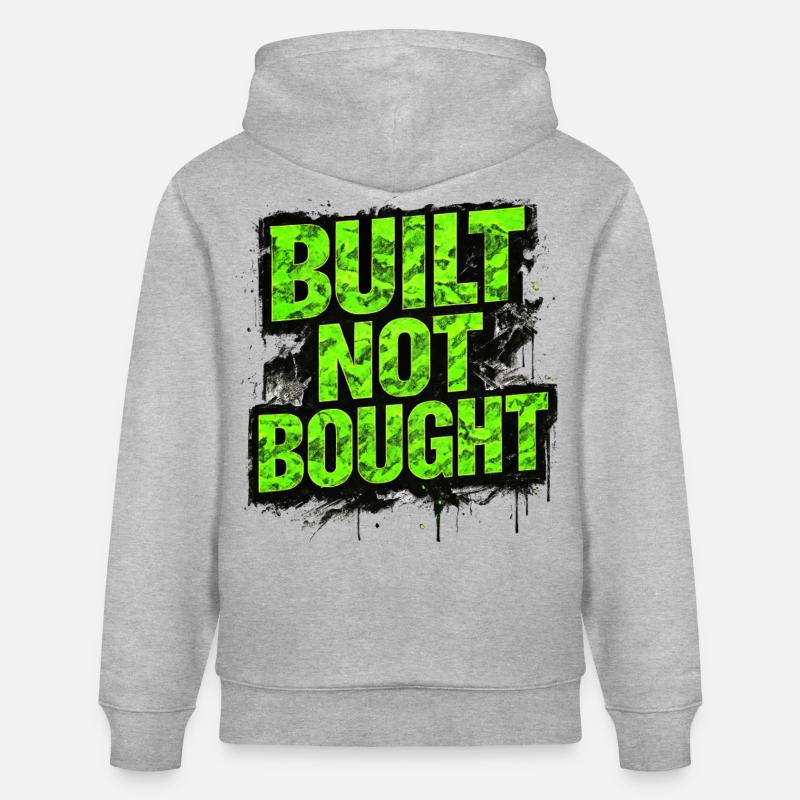 Built Not Bought Auto Tuning Statement - Stanley/Stella Unisex Bio-Hoodie CRUISER - Grau meliert