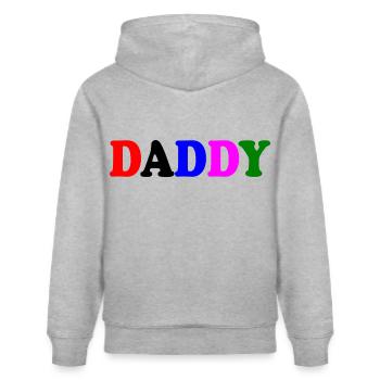 Daddy - Stanley/Stella Unisex Bio-Hoodie CRUISER  - Grau meliert - Hinten - Alina (178cm)