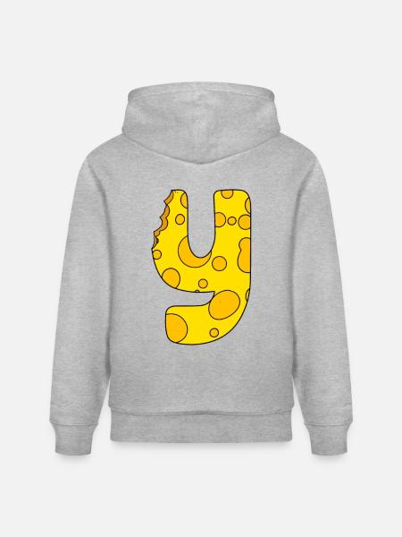 Letter Y - Stanley/Stella CRUISER Unisex Organic Hoodie - heather grey