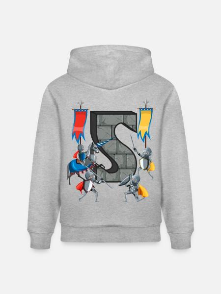 Medieval Knights Medieval History - Stanley/Stella CRUISER Unisex Organic Hoodie - heather grey
