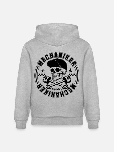 Legendary Mechaniker - Stanley/Stella Unisex Bio-Hoodie CRUISER  - Grau meliert