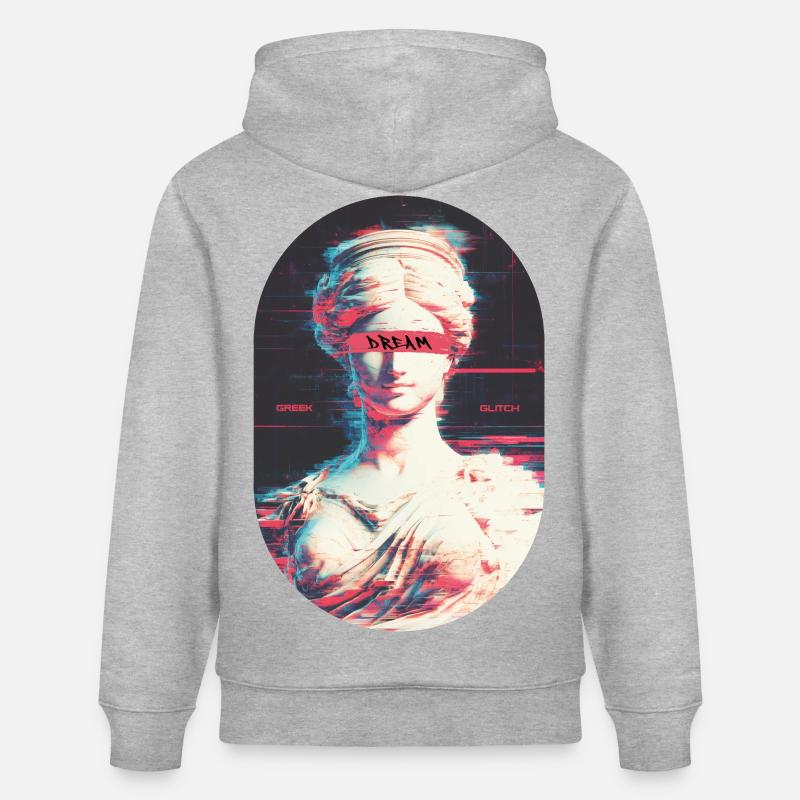 Bug grec - Sweat à capuche bio CRUISER Stanley/Stella Unisexe - gris chiné