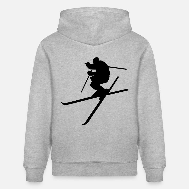 Ski - Stanley/Stella Unisex Bio-Hoodie CRUISER  - Grau meliert