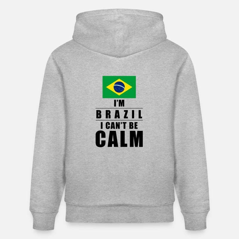 Brasilianer Spruch - Stanley/Stella Unisex Bio-Hoodie CRUISER  - Grau meliert