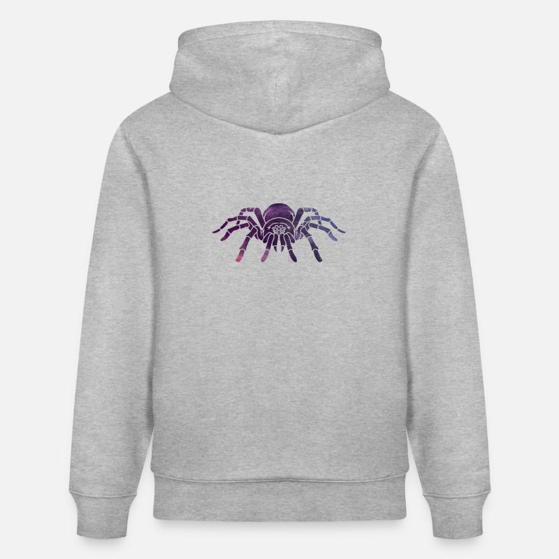 Motif d’étoile d’araignée céleste - Sweat à capuche bio CRUISER Stanley/Stella Unisexe - gris chiné