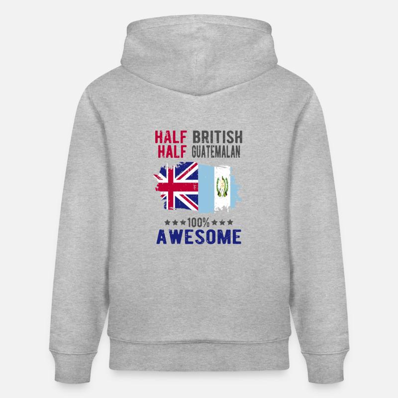 Moitié britannique moitié guatémaltèque - Sweat à capuche bio CRUISER Stanley/Stella Unisexe - gris chiné