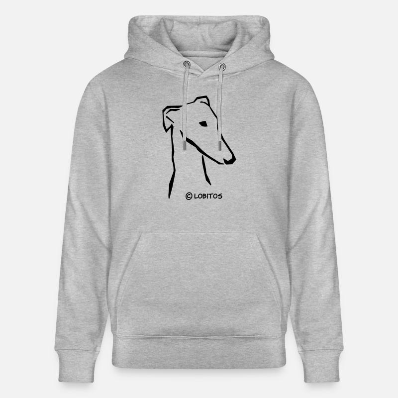 Tête de lévrier - Sweat à capuche bio CRUISER Stanley/Stella Unisexe - gris chiné