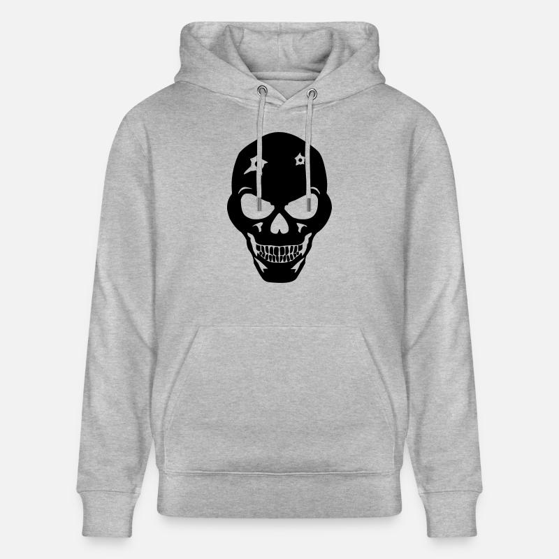 skull_02 - Sweat à capuche bio CRUISER Stanley/Stella Unisexe - gris chiné