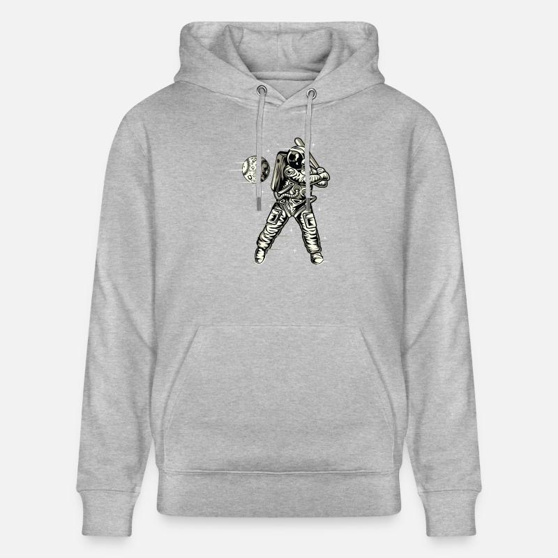 Space Baseball - Stanley/Stella Unisex Bio-Hoodie CRUISER  - Grau meliert