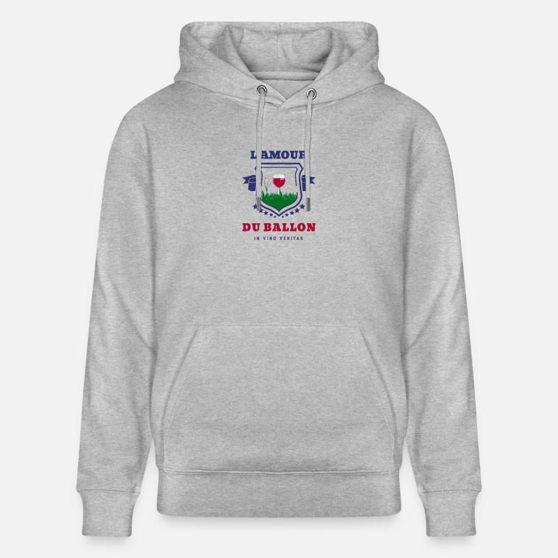 L'AMOUR DU BALLON (vin) - Sweat à capuche bio CRUISER Stanley/Stella Unisexe - gris chiné