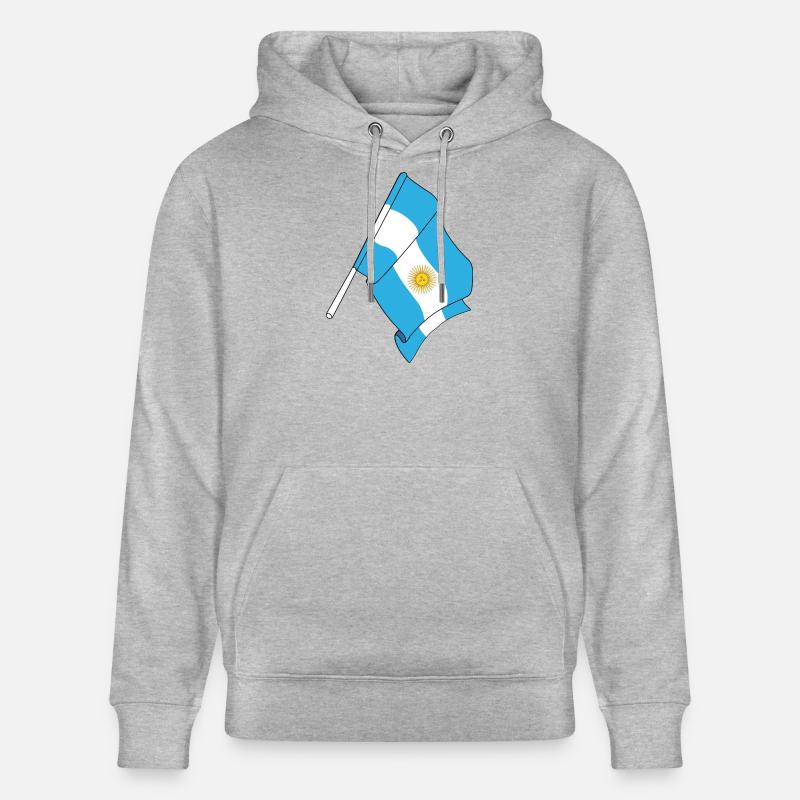 Drapeau de l’Argentine - Sweat à capuche bio CRUISER Stanley/Stella Unisexe - gris chiné