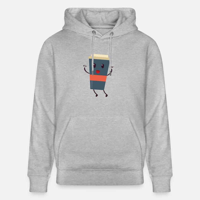 Caffee - Sweat à capuche bio CRUISER Stanley/Stella Unisexe - gris chiné