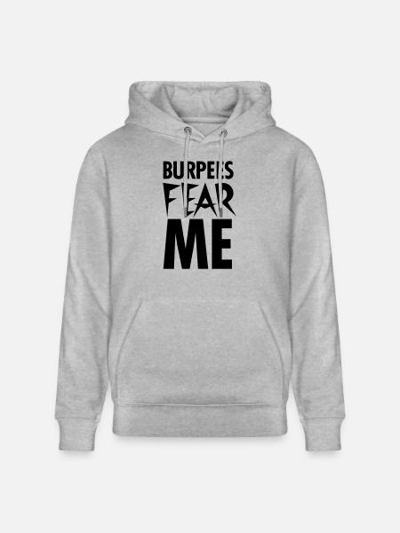 Burpees Fear Me - Sweat à capuche bio CRUISER Stanley/Stella Unisexe - gris chiné