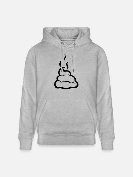 caca merde crotte 1503 - Sweat à capuche bio CRUISER Stanley/Stella Unisexe - gris chiné