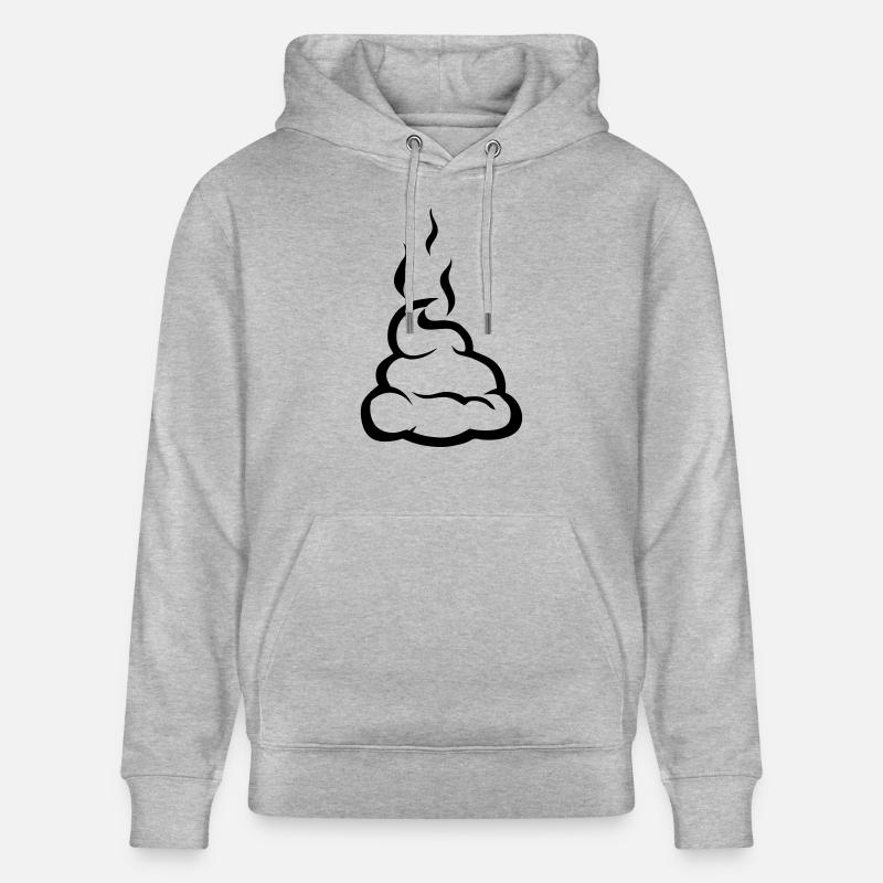 caca merde crotte 1503 - Sweat à capuche bio CRUISER Stanley/Stella Unisexe - gris chiné