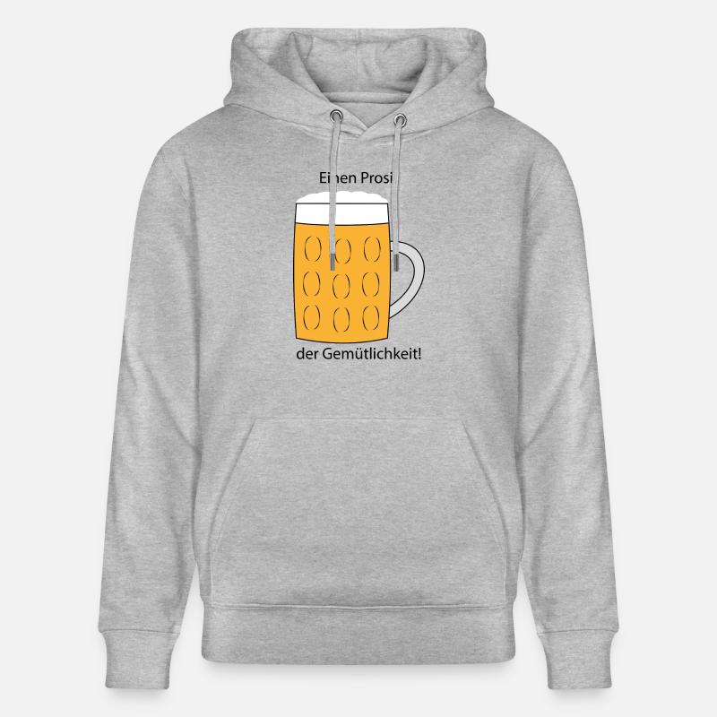 Prosit der Gemuetlichkeit - Stanley/Stella Unisex Bio-Hoodie CRUISER  - Grau meliert