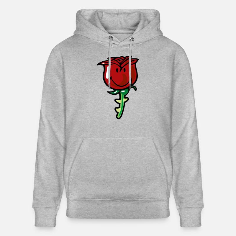 Smiley Rose - Sweat à capuche bio CRUISER Stanley/Stella Unisexe - gris chiné