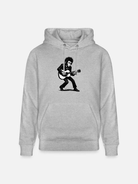 Singer Songwriter | The Monkey Dancer - Stanley/Stella CRUISER Unisex Organic Hoodie - heather grey