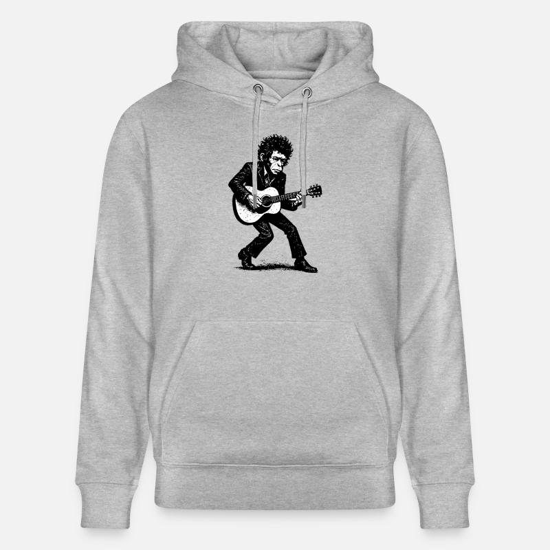 Auteur-compositeur-interprète | Le Singe Danseur - Sweat à capuche bio CRUISER Stanley/Stella Unisexe - gris chiné