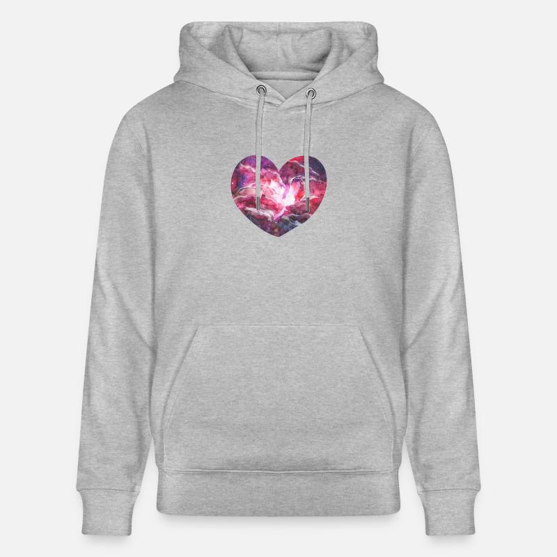 Coeur de l'espace - Sweat à capuche bio CRUISER Stanley/Stella Unisexe - gris chiné