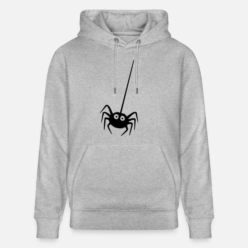 Spinne - Spider - Stanley/Stella Unisex Bio-Hoodie CRUISER  - Grau meliert