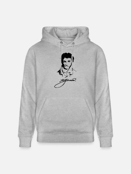 Herren-Shirt "E.T.A. Hoffmann"" - Stanley/Stella Unisex Bio-Hoodie CRUISER - Grau meliert