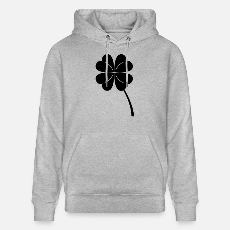 fourleaf_clover - Sweat à capuche bio CRUISER Stanley/Stella Unisexe - gris chiné