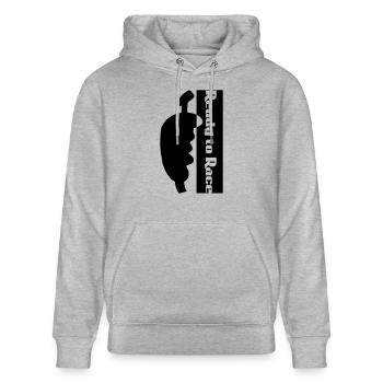 Controller Autorennen Auto Car Fun Hatchback - Stanley/Stella Unisex Bio-Hoodie CRUISER  - Grau meliert - Vorne - Alina (178cm) & Michal (187cm)