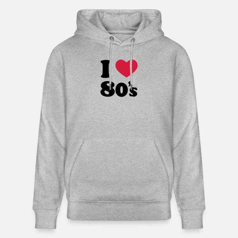 80's - Stanley/Stella Unisex Bio-Hoodie CRUISER - Grau meliert